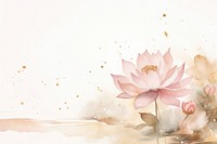 Lotus watercolor background painting flower petal.