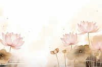 Lotus watercolor background painting flower petal.