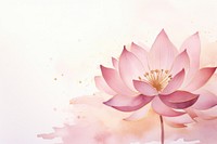 Lotus watercolor background painting blossom flower.