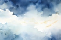 Sky watercolor background backgrounds painting nature.