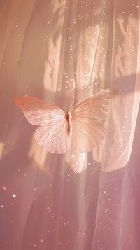 Butterfly curtain petal pink.