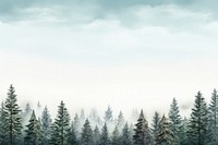 PNG Winter pine forest border backgrounds landscape outdoors.