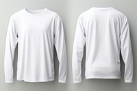 Blank white longsleeve apparel blouse coathanger.