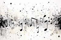 Black and white music notes paper backgrounds text.