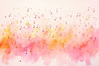 Orange and pink music notes paper backgrounds painting.