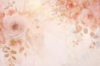 Rose gold wedding floral backgrounds painting pattern.