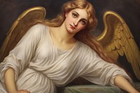 Angel painting art portrait.