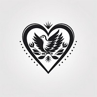 Cute heart logo symbol tattoo.
