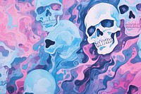 Skulls backgrounds abstract painting.