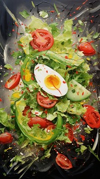 Salad food vegetable freshness.