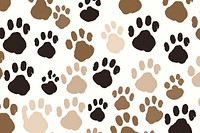 Pawprint pattern brown dog.