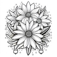 Flower flower pattern drawing.