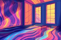 Illustration Empty room painting backgrounds graphics.