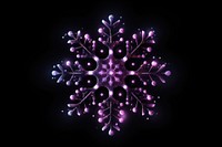 Purple snowflake pattern light black background.