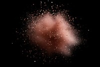 Rose gold Fairy dust fireworks nebula night.