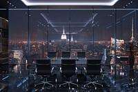 Modern office city lighting chair.