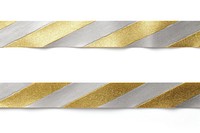 Gold and sliver line pattern adhesive strip white background accessories rectangle.