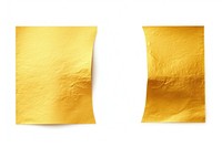 Gold paper adhesive strip backgrounds white background aluminium.