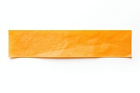Orange paper adhesive strip white background blackboard rectangle.