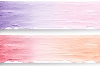 Pastel watercolor adhesive strip backgrounds white background rectangle.