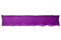 Purple adhesive strip white background rectangle textured.