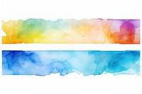 Vibrant watercolors adhesive strip backgrounds paper white background.