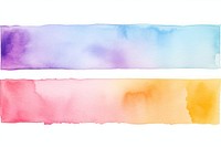 Vibrant watercolors adhesive strip backgrounds paper white background.