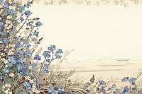 Ukiyo-e art print style flower backgrounds drawing.
