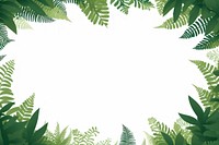 Fern solid shape border green backgrounds outdoors.