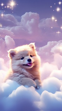 Cute dog dreamy wallpaper animal mammal nature.