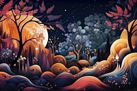 Night backgrounds outdoors painting.