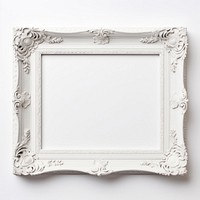 White rectangle frame white background.