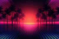Retrowave leaves shadow backgrounds abstract sunset.