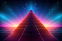 Retrowave pyramid backgrounds abstract light.