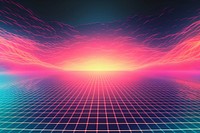Retrowave coral reef backgrounds abstract light.