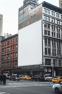 Giant billboard city building vehicle.
