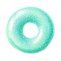 Donut shape green food.