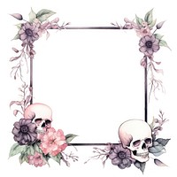 Funeral frame watercolor wreath accessories fragility.