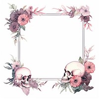 Funeral frame watercolor wreath fragility painting.