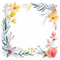 PNG Midsummer frame watercolor backgrounds pattern wreath.