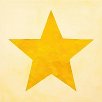 Abstract yellow symbol star.