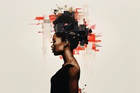 Black woman art portrait photography.