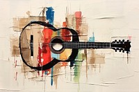Guitar guitar art abstract.