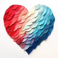 Shape heart paper heart shape.