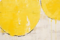 Lemon art abstract painting.