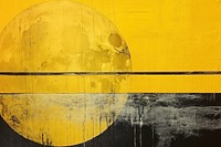 Super moon yellow and shadows in the water art painting backgrounds.