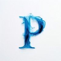 Blue flame letter p font creativity turquoise.