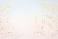 Painting of leaf border backgrounds pattern tranquility.