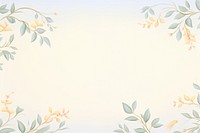 Painting of leaf border backgrounds pattern yellow.