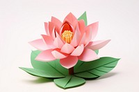 3d Paper lotus flower petal plant.